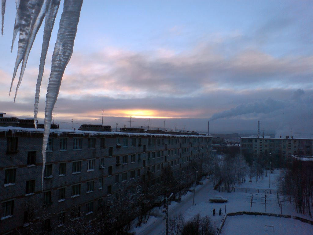 Kovdor. View from the window
