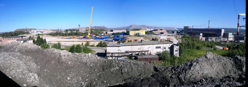Стройка склада. Панорама. Год спустя.