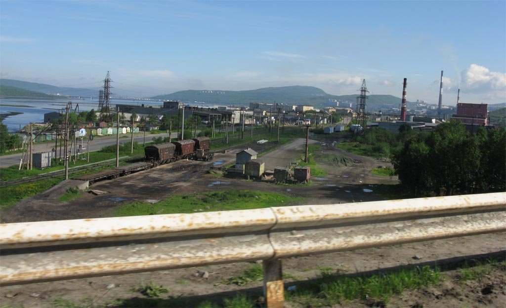 View to Murmansk and Kolsky bay from the Kola