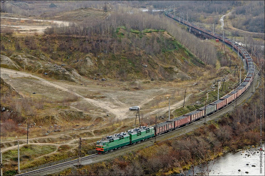 около ст. кола, мурм. обл., ожд (вид с сопки)