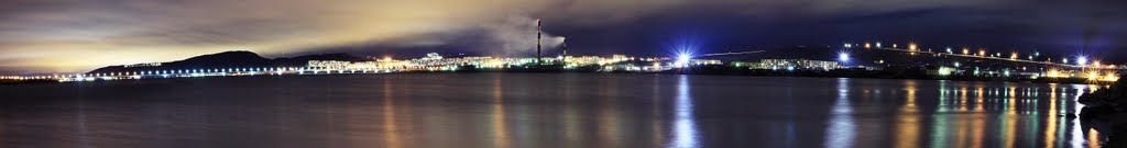 Вечерний Мурманск, вид из Колы
