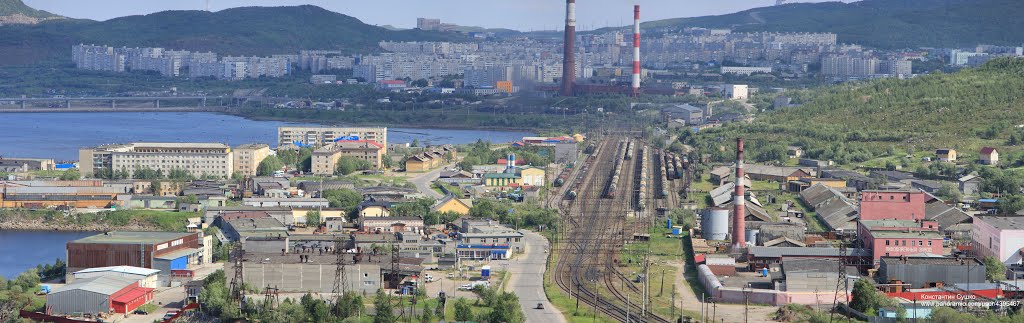 Панорама Колы - Железнодорожная станция