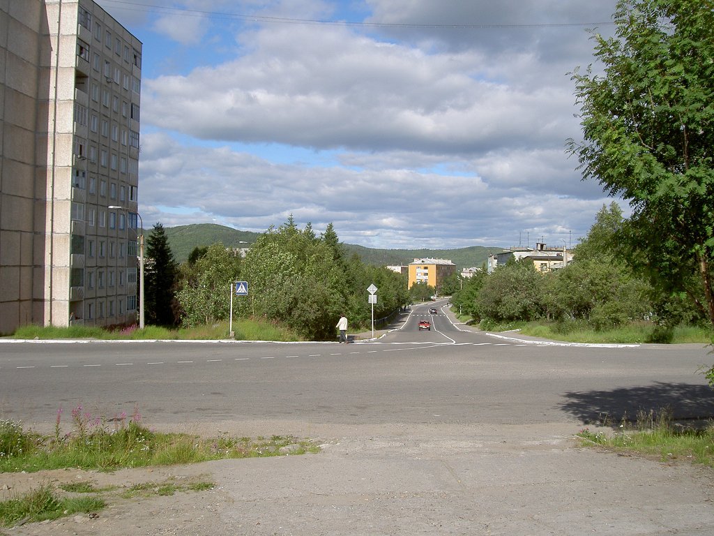Поселок Мурмаши. Улица Советская