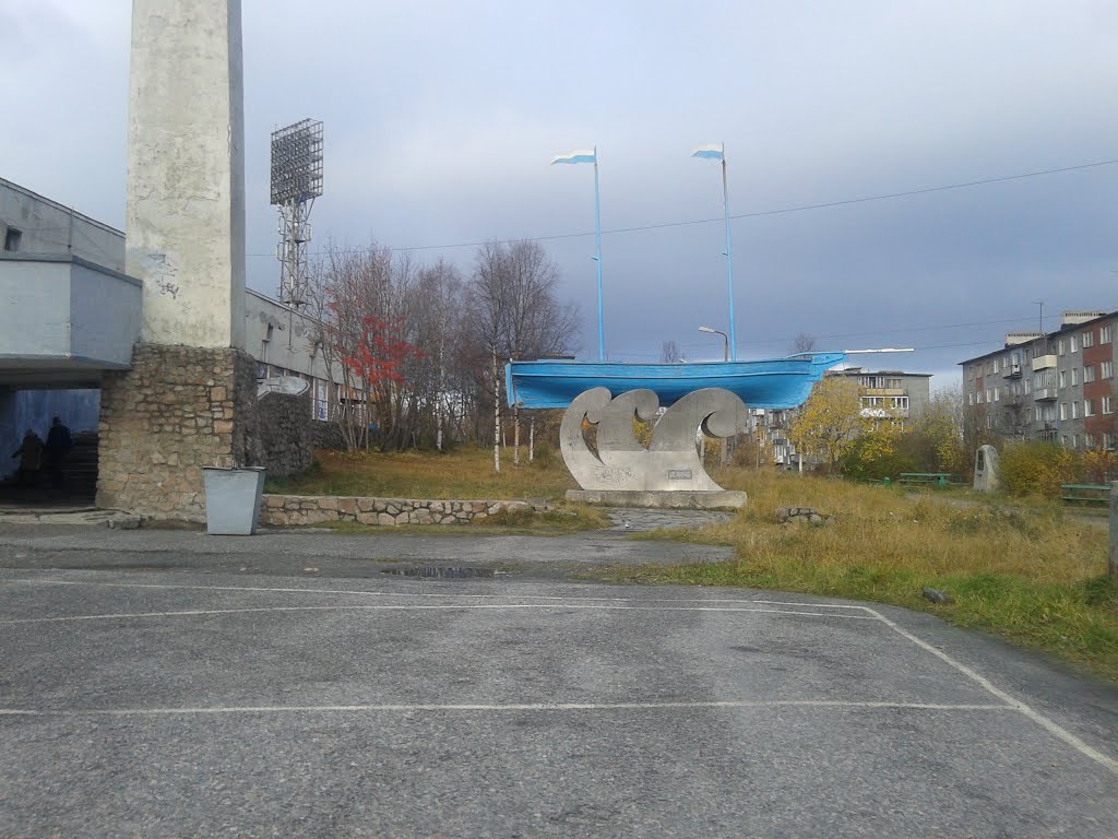 Корабль в Оленегорске