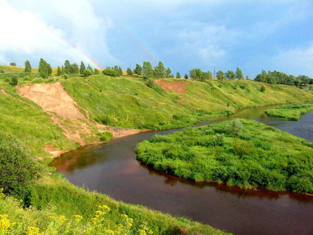 река Мста у дер. Бобровик