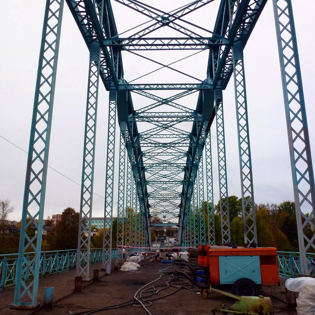 Арочный мост через р.Мсту, Боровичи