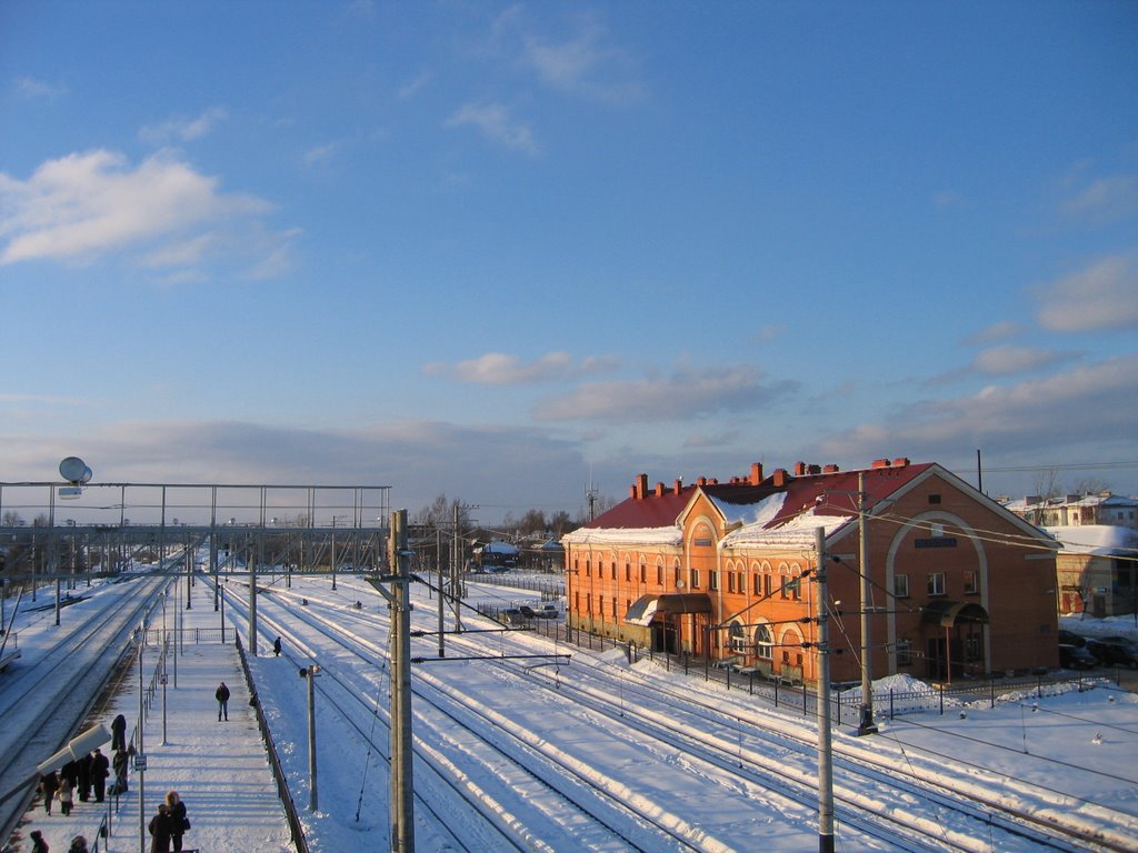 Вокзал в Окуловке