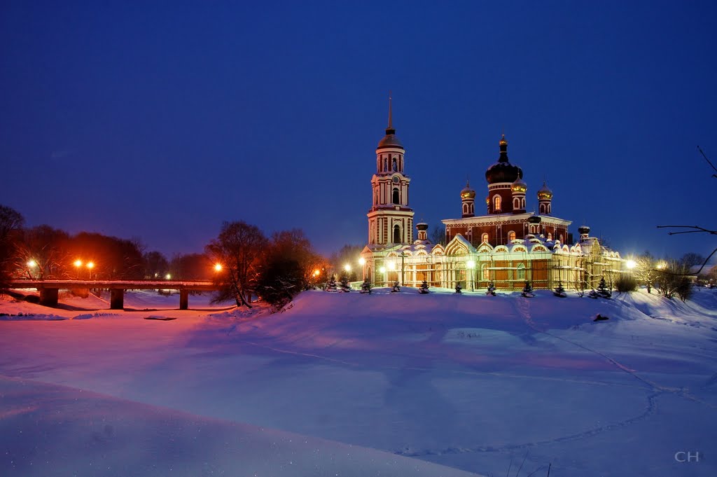 Старая Русса. Воскресенский собор ночью