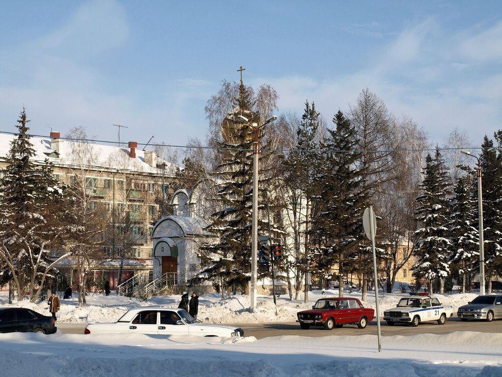 Церковь в центре. г.Искитим.