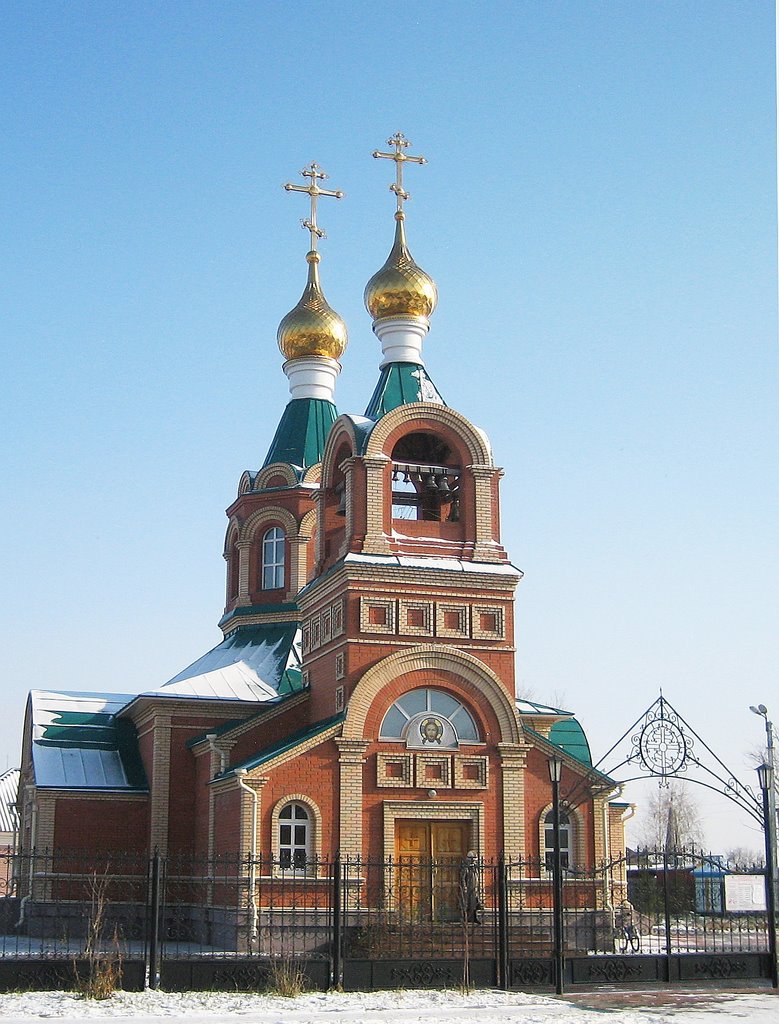 Первый снег 2009  храм Андрея Первозванного
