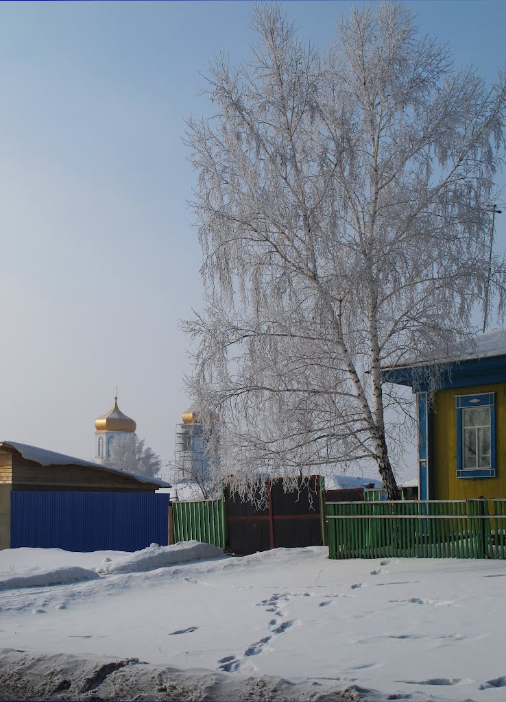 Колывань. Вдали церковь при женском монастыре