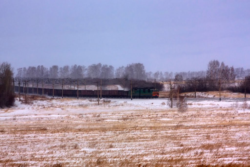 ВЛ80С-009 около Камня-На-Оби