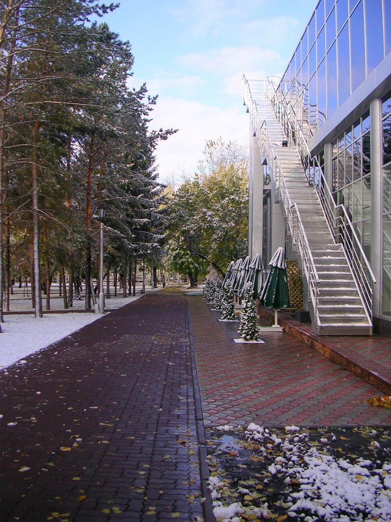 [Russia, Novosibirsk, Autum, First Snow, Pervomaisky Skver /Россия, Новосибирск, Осень, Первый Снег, Первомайский сквер]