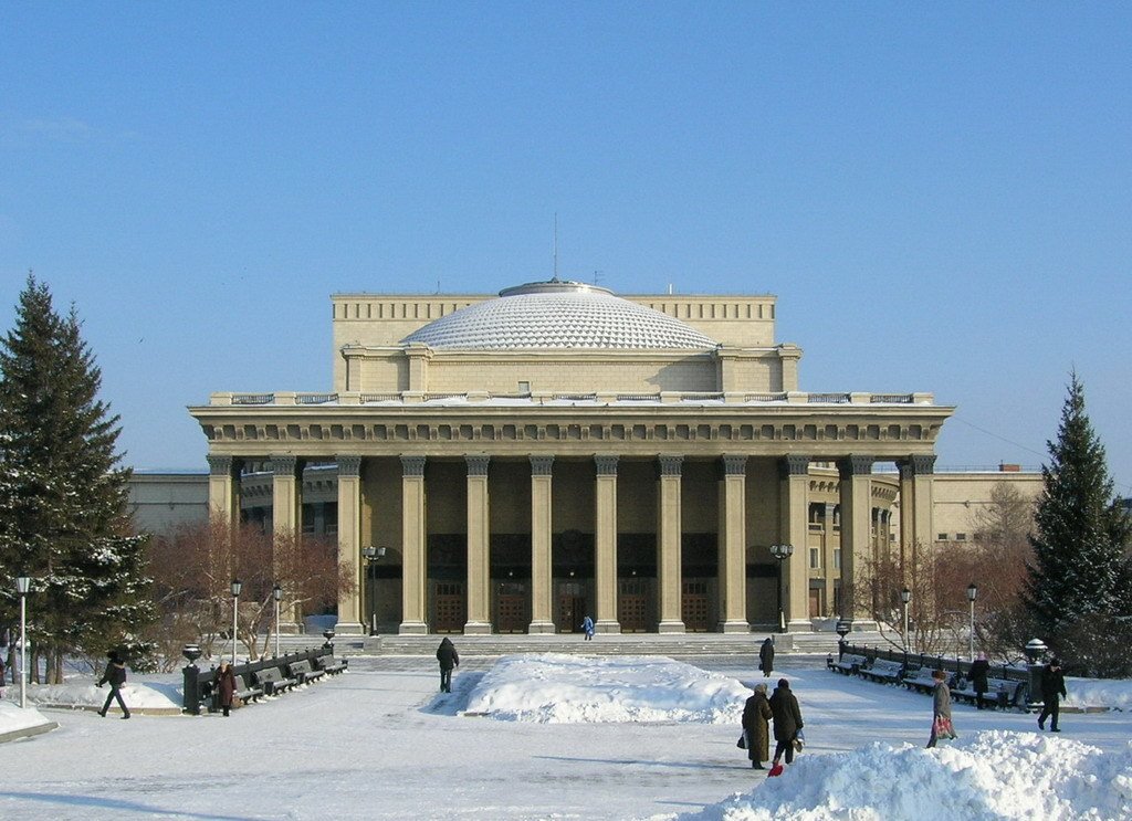 Russia, Novosibirsk, Opera-house