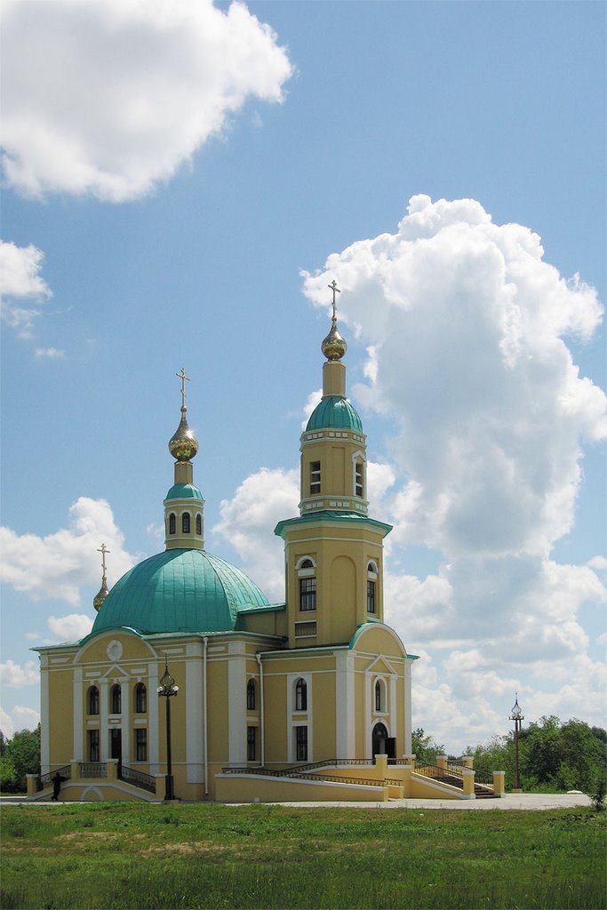 The church in Isilkul (Церковь в центре Исилькуля)