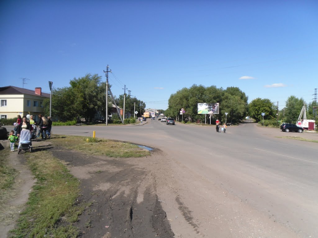 на выходе из парка