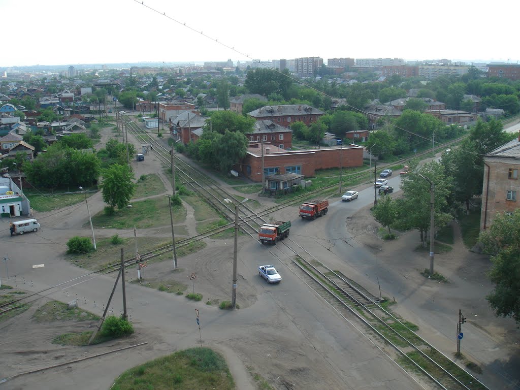 View from a balcony in Omsk