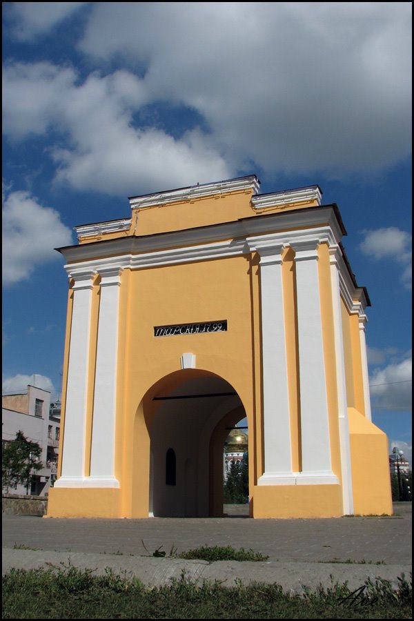 Omsk. Tarsky gate.