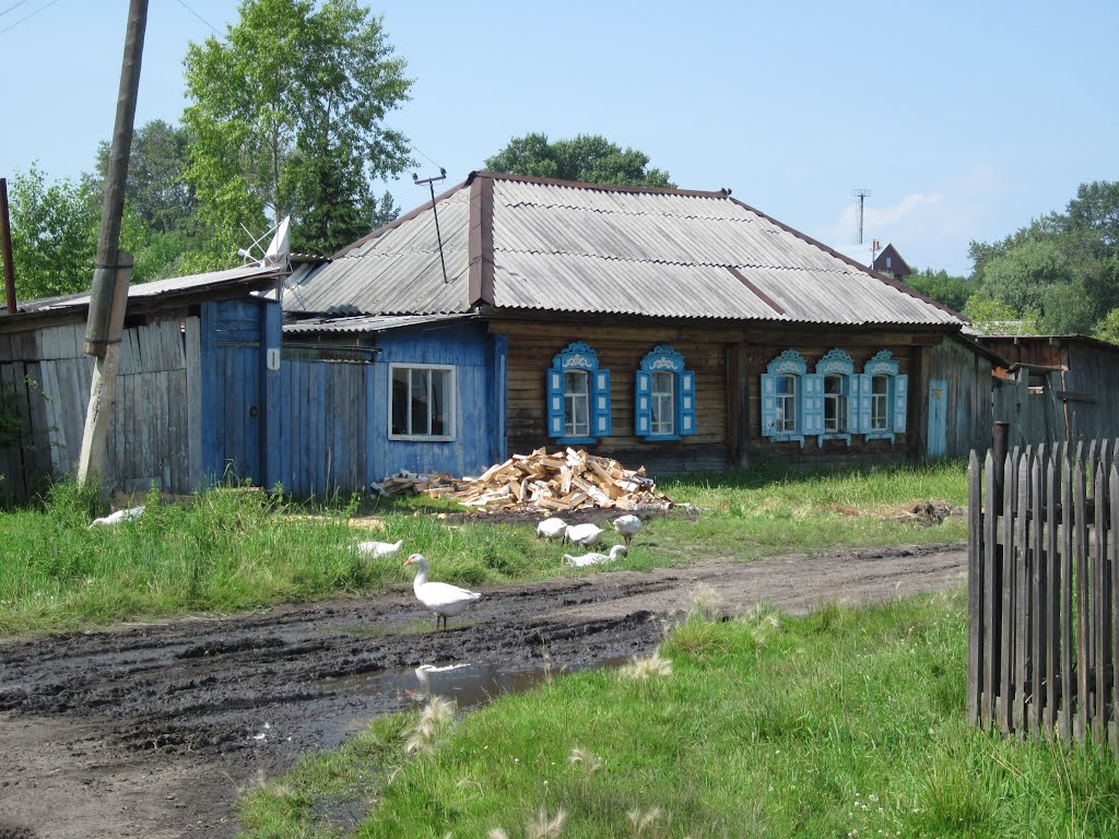Тара. На перекрёстке улиц Трудовая и Чапаева.