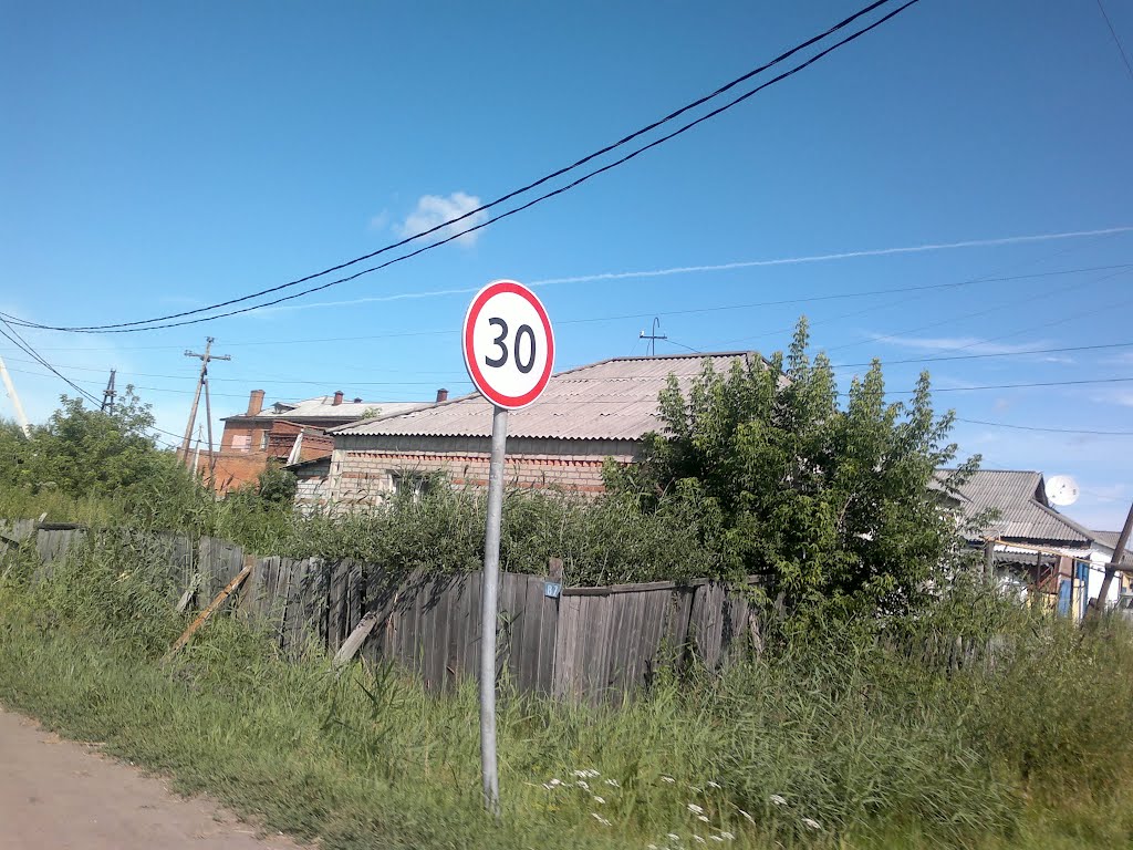 ограничение скорости 30км/ч
