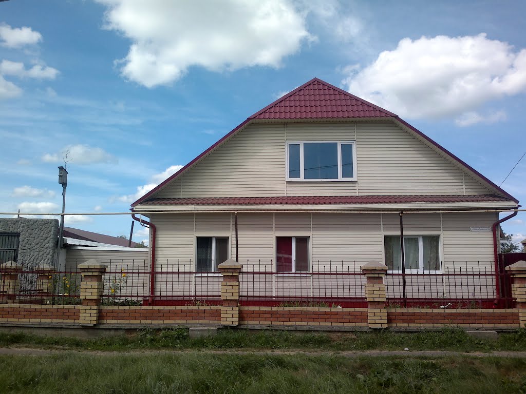 дом отделан сайтингом - смотрится красиво