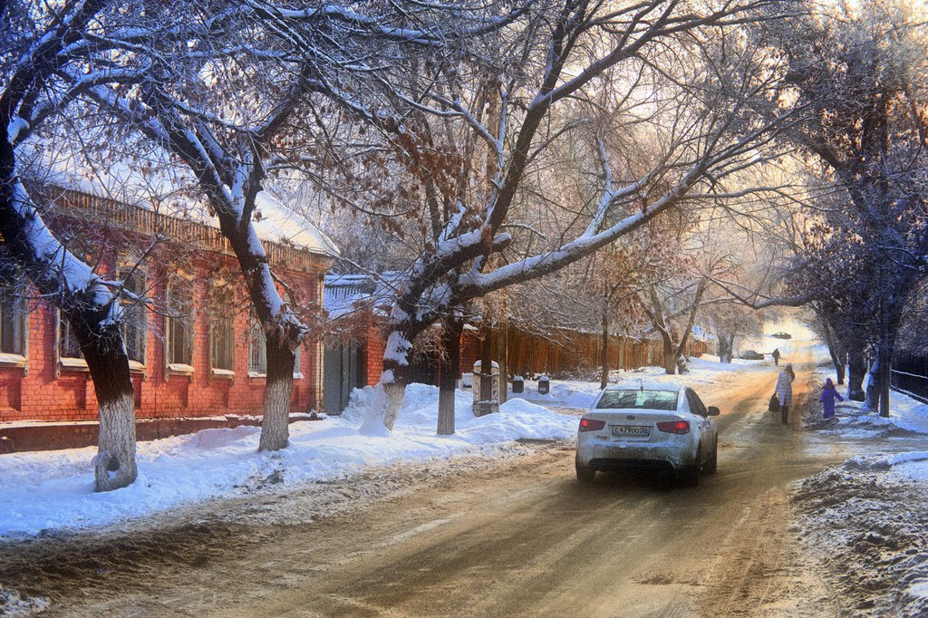 Оренбург, ул.Введенская (с 1926г. - имени 9 Января). Улица, которая вела к храму.
