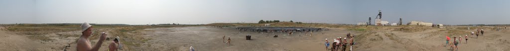 Панорама озера Тузлучное в Соль-Илецке