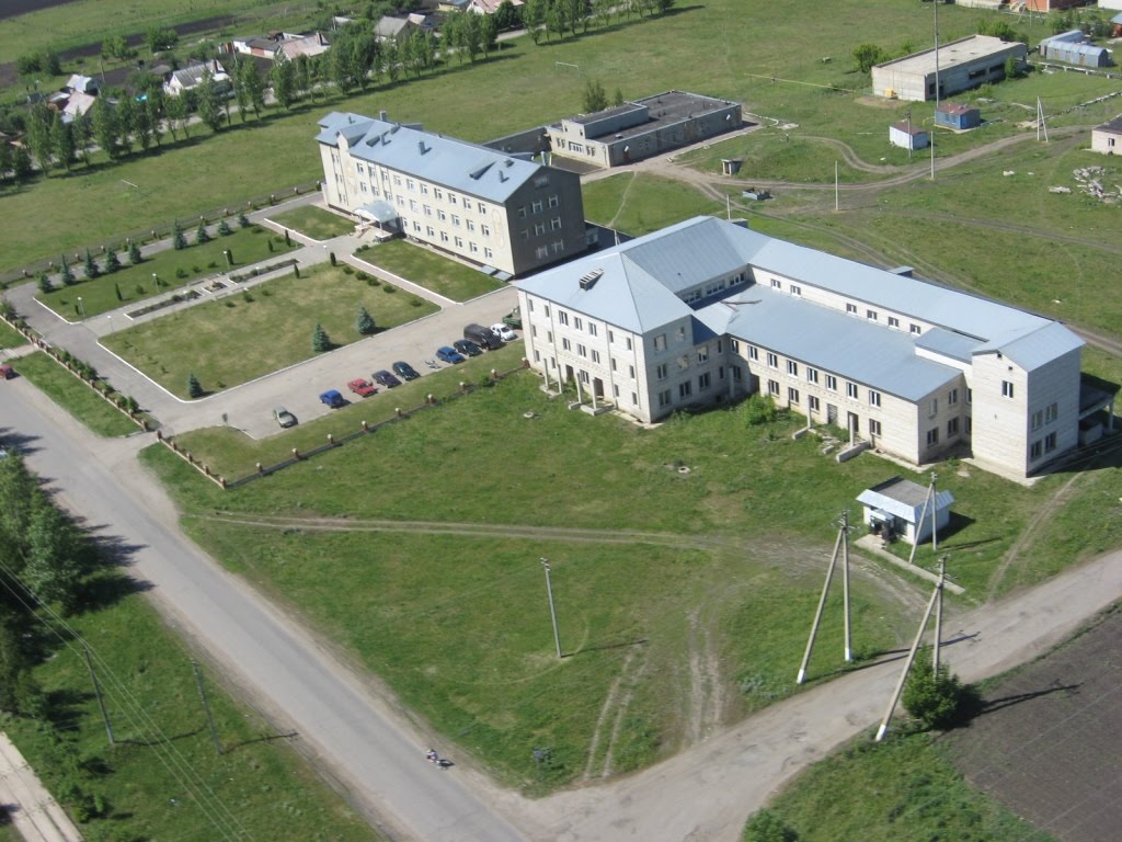 Больница вид из вертолёта
