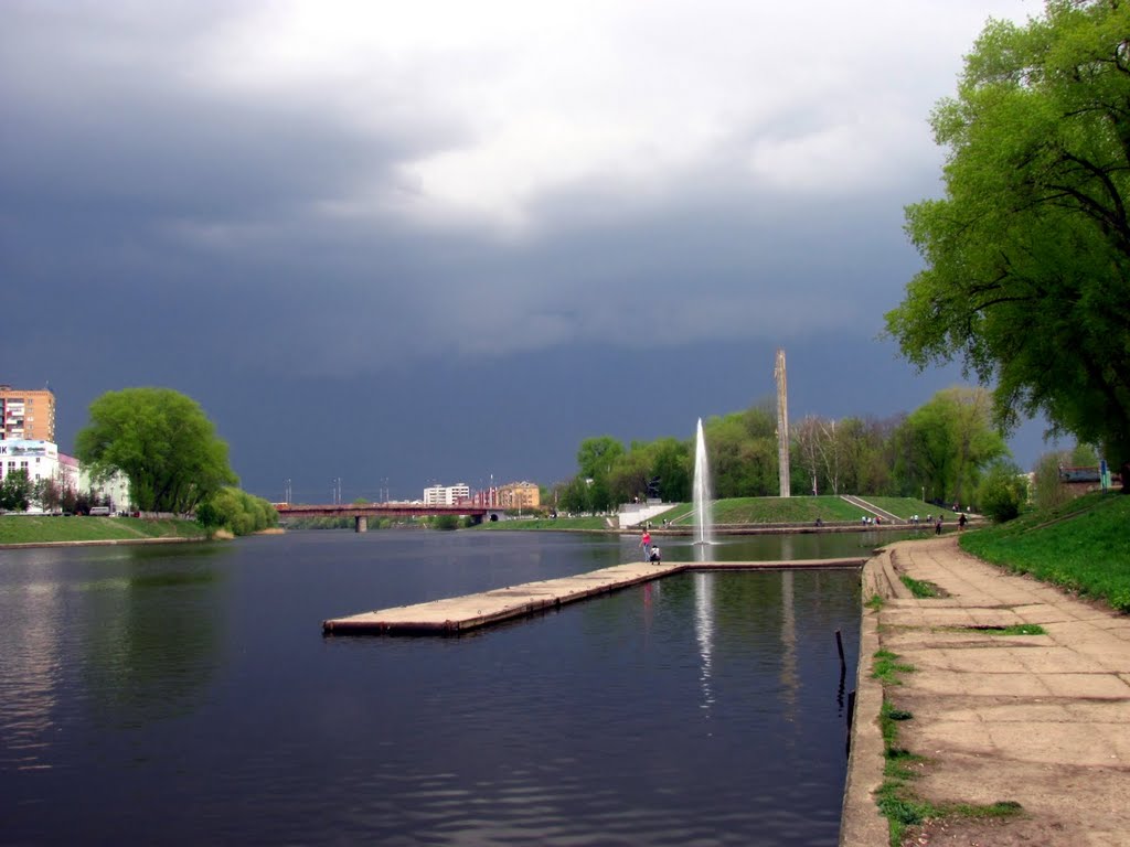 Стрелка, перед грозой.