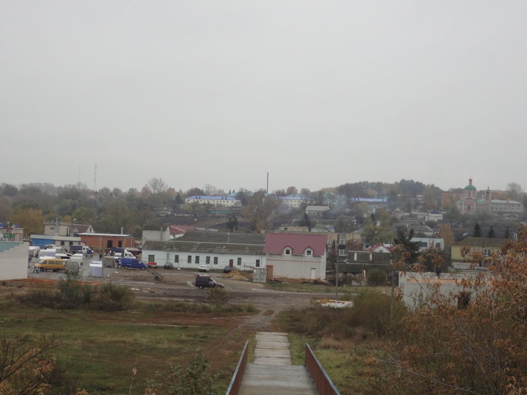 Вид на рыночную площадь п.Покровское