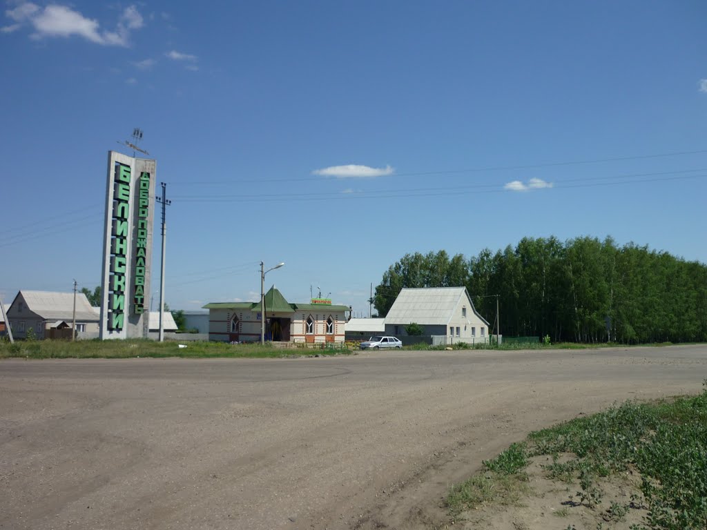 г. Белинский. Вьезд в город.