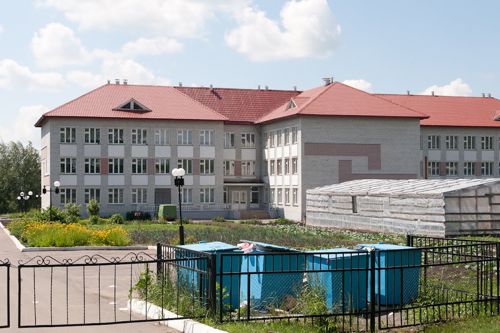 Школа со двора