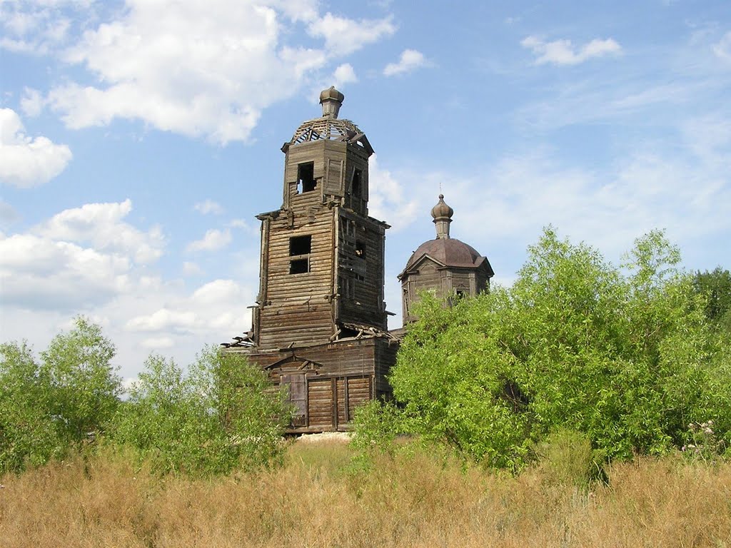 План - деревянная церковь