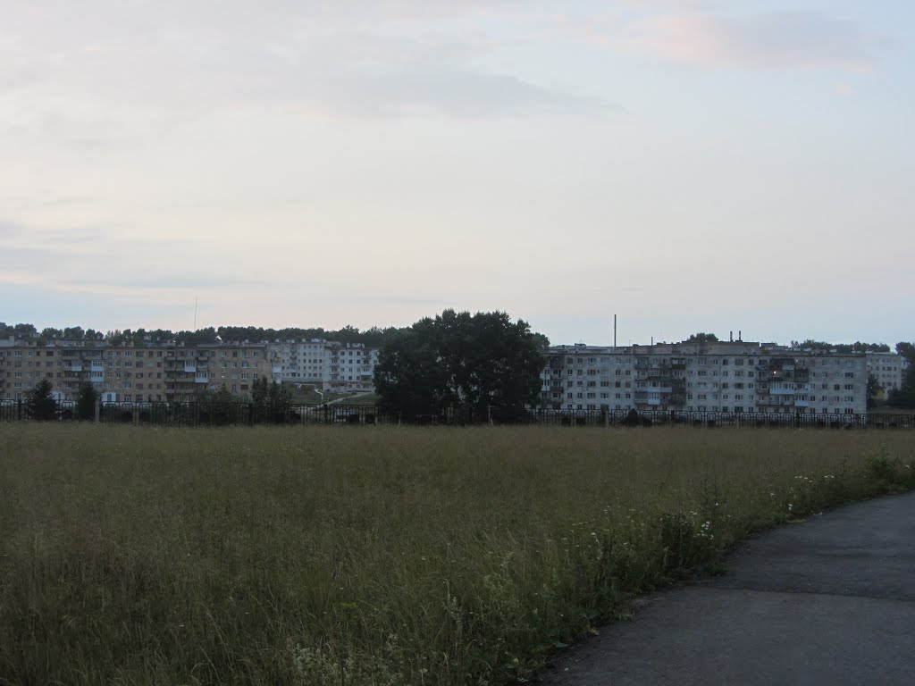 Вид на Горнозаводск со стадиона