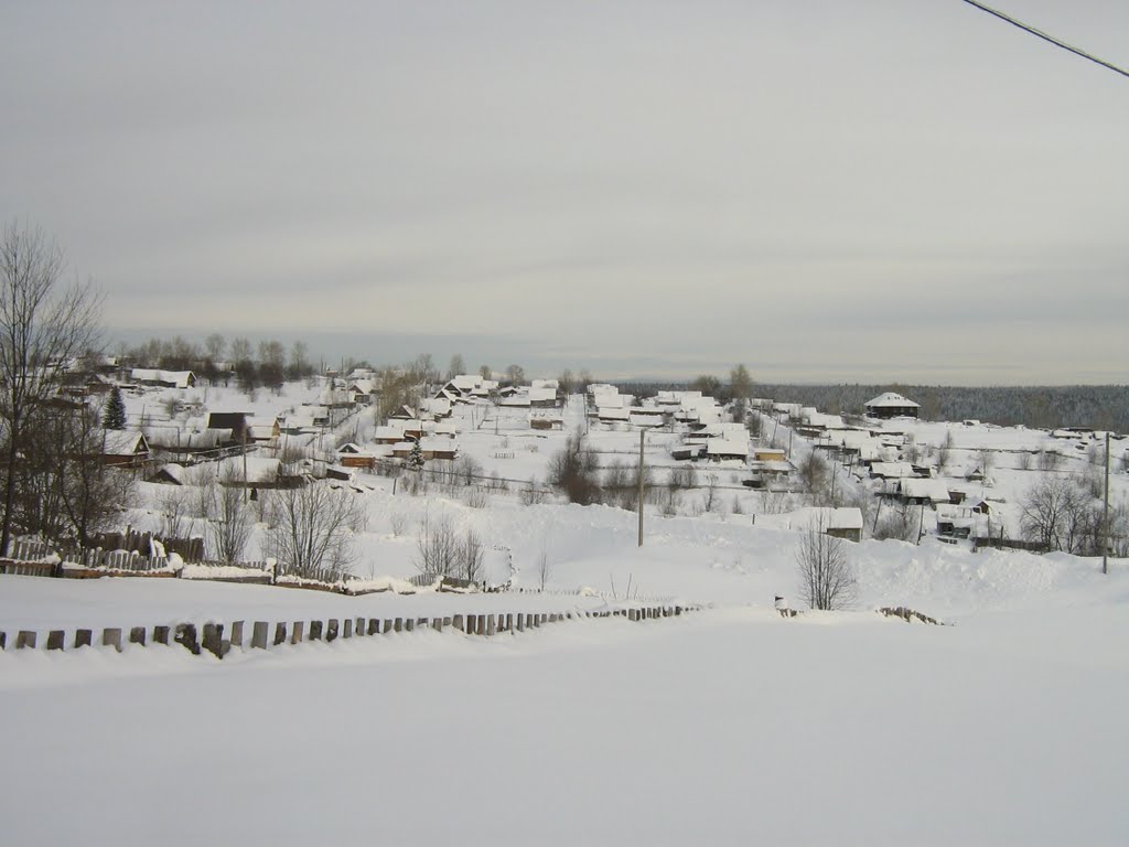 Гремячинск, микрорайон Шахтёрский зимой