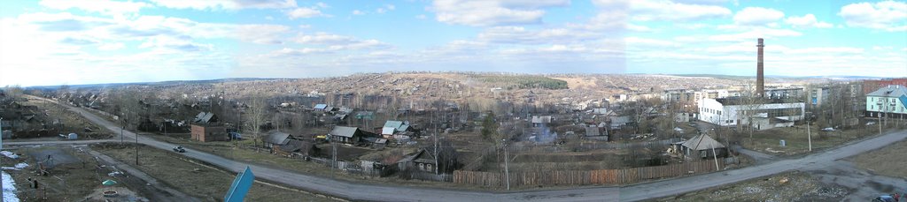 Панорама г. Кизел, Новая Деревня