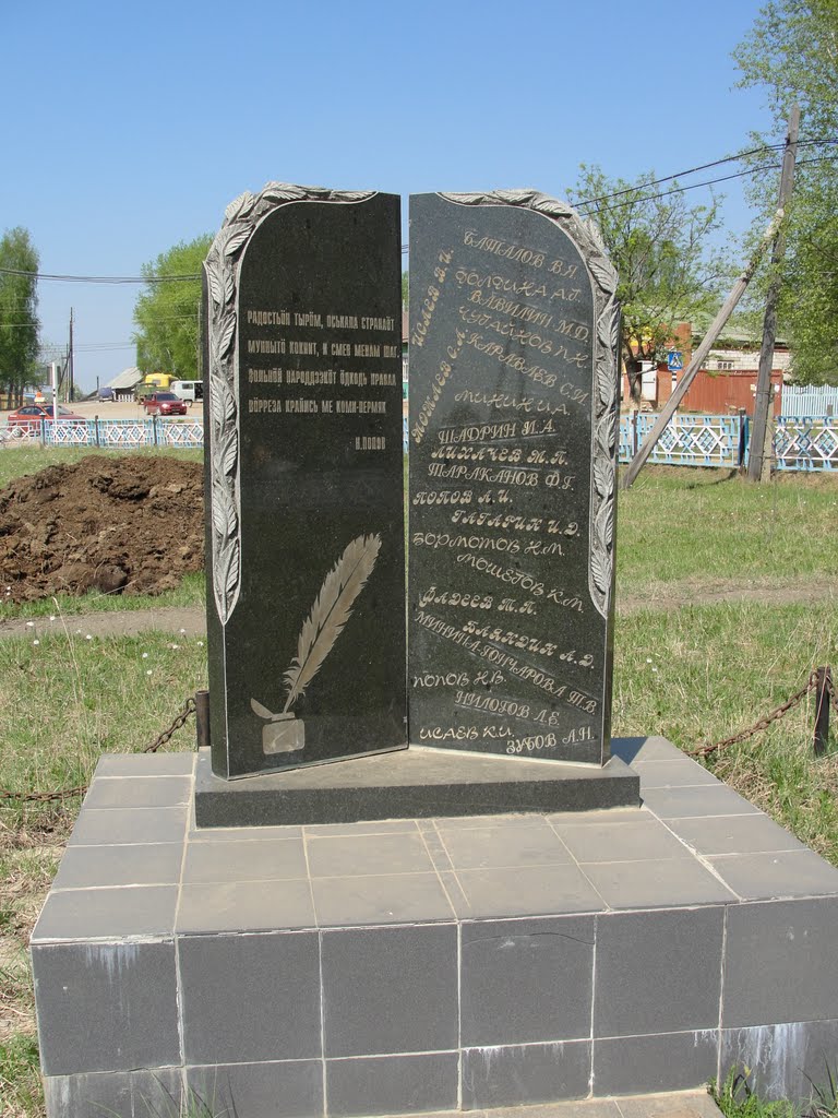 В память писателям Коми-Пермякам