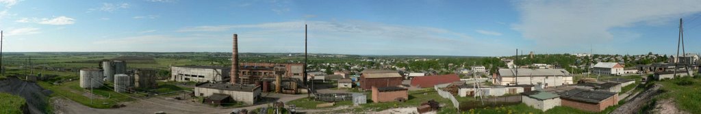 Панорама г.Кудымкара с горки в д.Климово