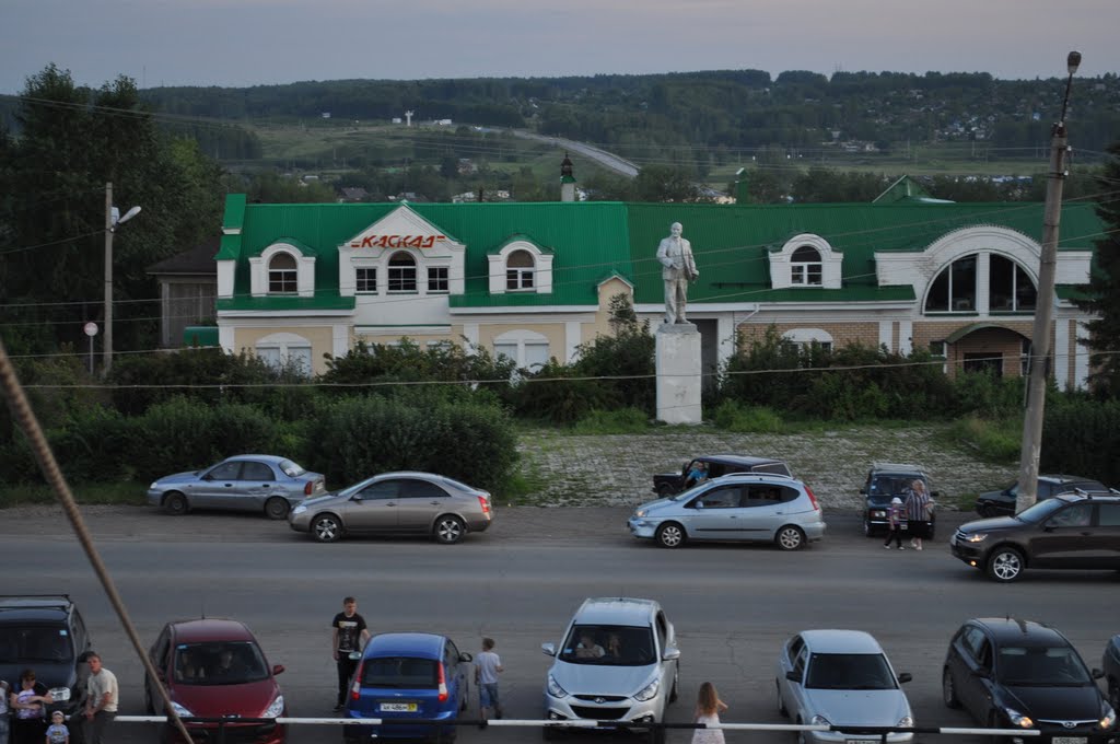Панорама Кунгура из корзины аэростата