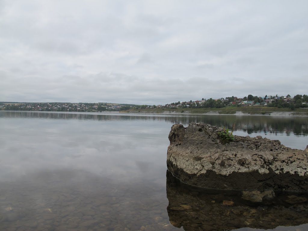 Водоем в городе Лысьва.