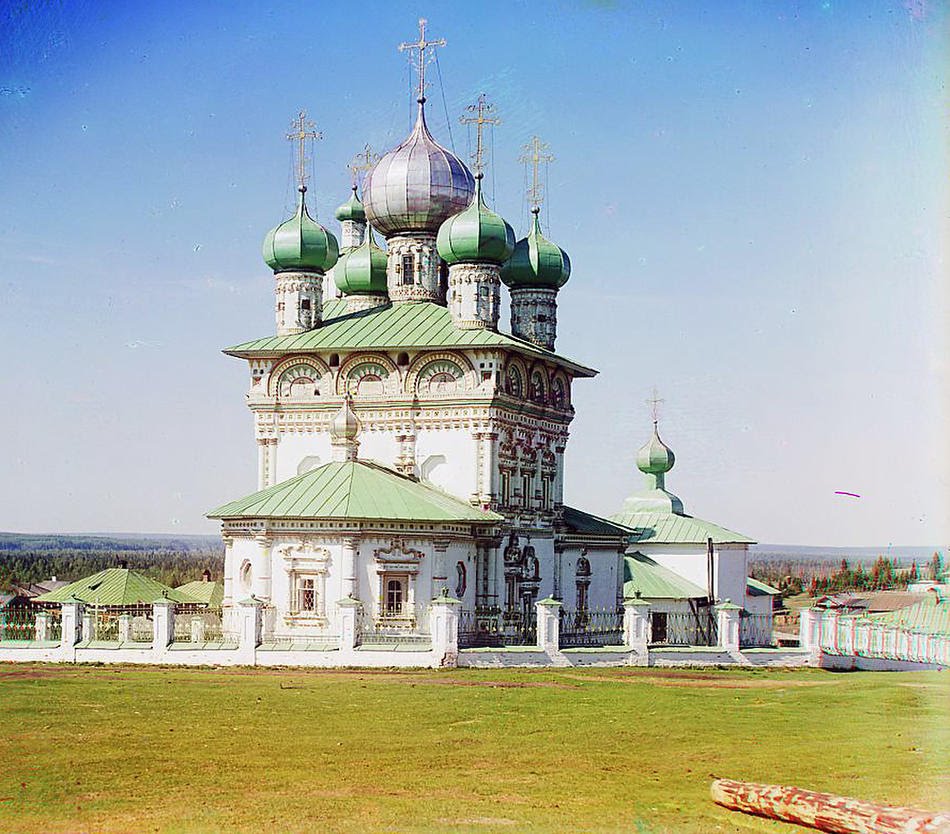 1910, Old church of Saint Nicholas the Wonder Worker, Nyrob