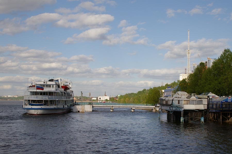 Затопленный Речной вокзал / River station at high-level-water condition (23/05/2007)