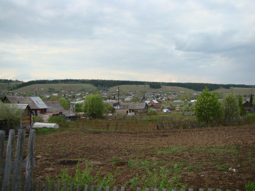 Вид на Уинск из огородов
