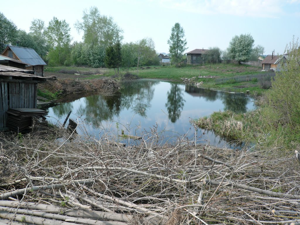 Усть-Кишерть,карстовое озеро Восьмерка