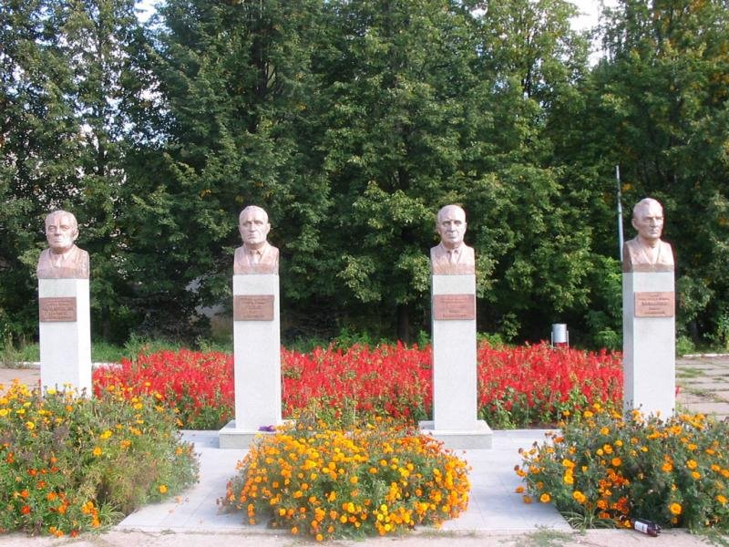 At a monument of the Victory