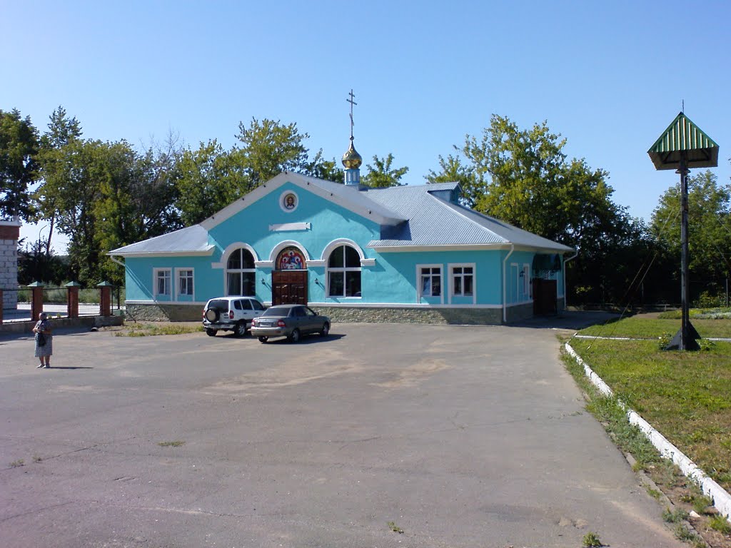 Православный храм, в прошлом - железнодорожная станция Сайгатка