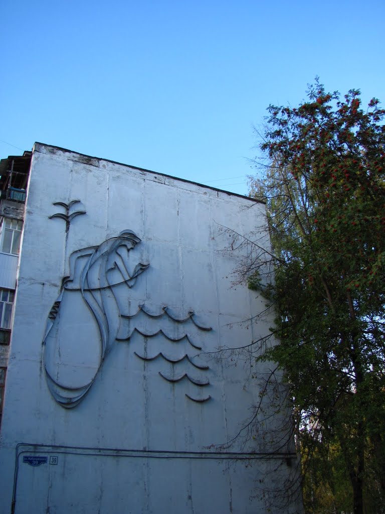 Русалка на доме