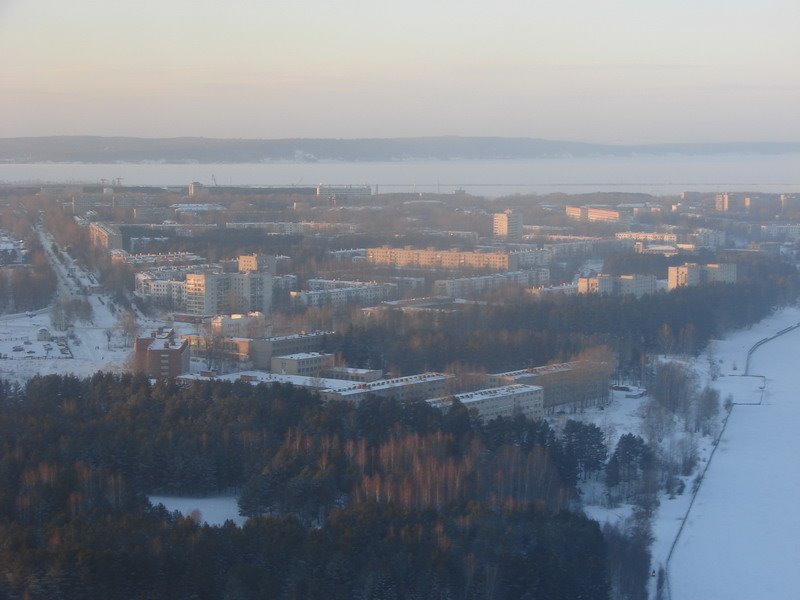 Город зимой