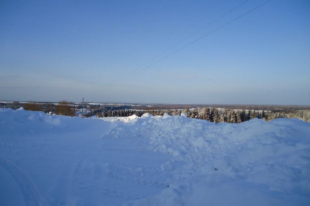 ЧЕРДЫНЬ. На горизонте п.ПОКЧА.