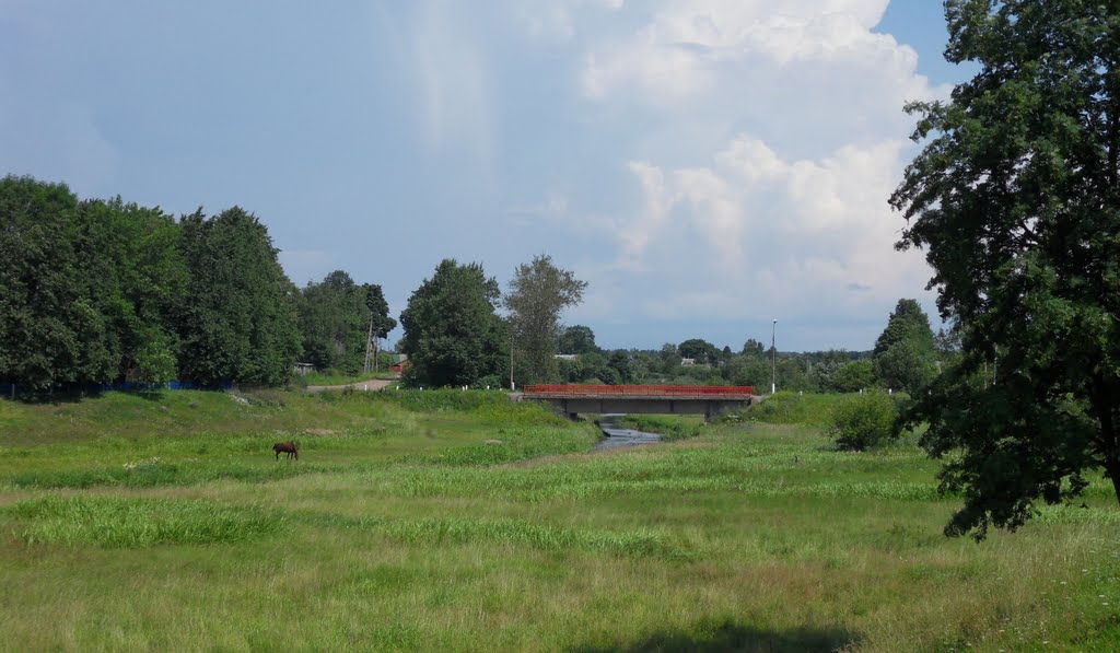 2010. Гдов. Мост через Гдовку к вокзалу.